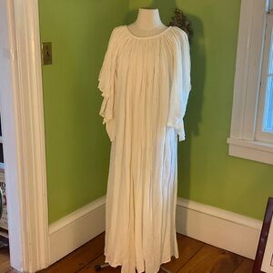 Vintage 70s Amerikan Climax gauze angel sleeve maxi dress